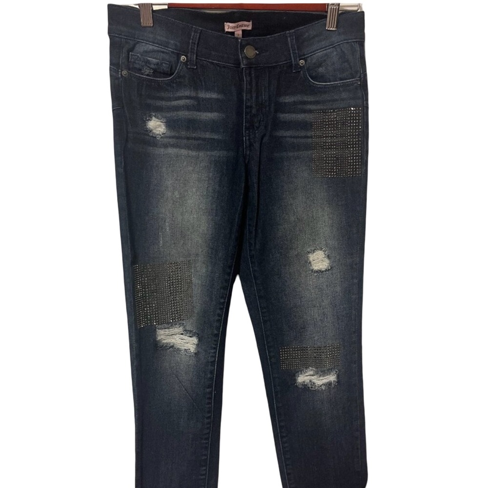 Juicy Couture Ripped Jeans with stud embellishments size 2